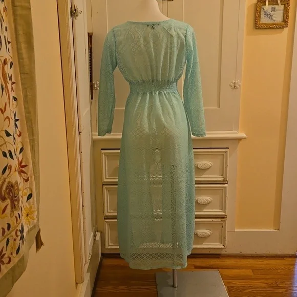 NWT Cleo green lace long jacket Sz S - Picture 5 of 9